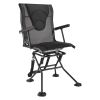 Hunting Chair 360Â° Swivel Silent Foldable Blind Chair Armrests Anti-Sink Feet