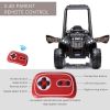 Aosom 12V Kids UTV, Battery Powered Electric Ride on Car with Music, Lights, MP3/USB, Suspension System & Remote Control