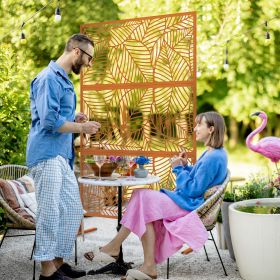 Decorative Outdoor Privacy Screen (Option: Brown-1320x700x110 mm)