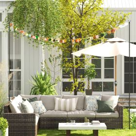 2 Pack of 10' String Light Poles (Option: Black-170x120x930 mm)