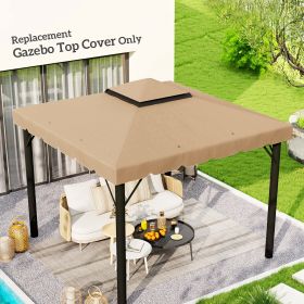 Gazebo Replacement Canopy for Model 84C-101 (Option: Khaki-500x290x80 mm)