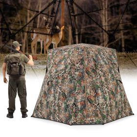 360Â° One Way See Through Ground Hunting Blind for Deer and Turkey Hunting (Main Material: oxford fabric, Main Color: Brown)