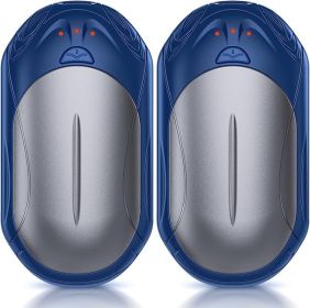 Rechargeable 2 Pack, AI Smart Chips Electric , 20Hrs Long Safe Heat, Portable Pocket Heater, Gifts for Christmas, Outdoor, Hunting, Golf (Color: Blue)