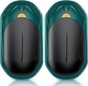 Rechargeable 2 Pack, AI Smart Chips Electric , 20Hrs Long Safe Heat, Portable Pocket Heater, Gifts for Christmas, Outdoor, Hunting, Golf (Color: Dark Green)