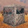 2-3 Person Hunting Blind Portable Pop Up Ground Tent with Carry Bag and Storage Pocket