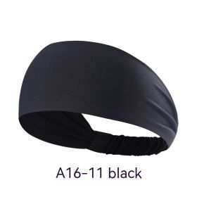Quick-drying Antiperspirant Yoga Hair Band For Women (Option: Black)