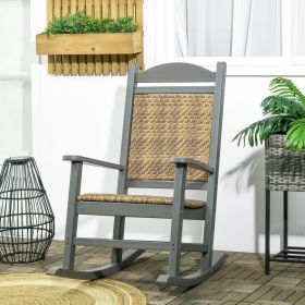 Outdoor Rocking Chair (Option: Dark Gray-1150x610x180 mm)